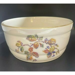 Vintage Pantry Bak-In Ware 7.25" Mixing Bowl by Crooksville Needlepoint Pattern